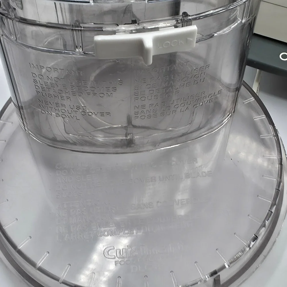 Cuisinart Food Processor Deluxe 11 White DLC-861TX Metal Blade Vintage Kitchen